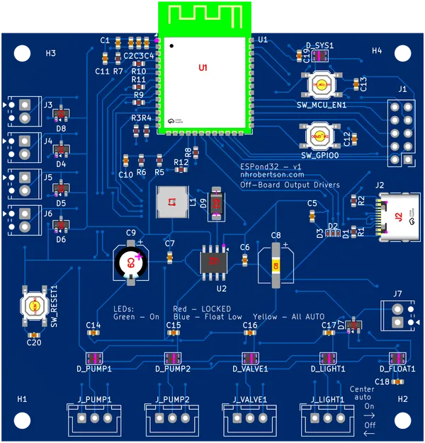 ESPond32 custom PCB