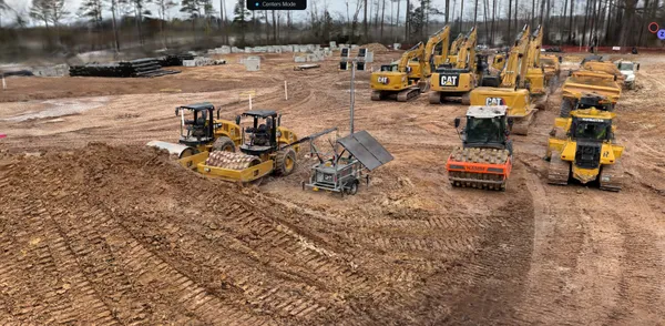 A construction site captured for Nsite.ai's 3D reconstruction pipeline